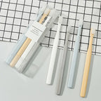 Soft-Bristled Manual Toothbrush Set for Adults (4pcs)
